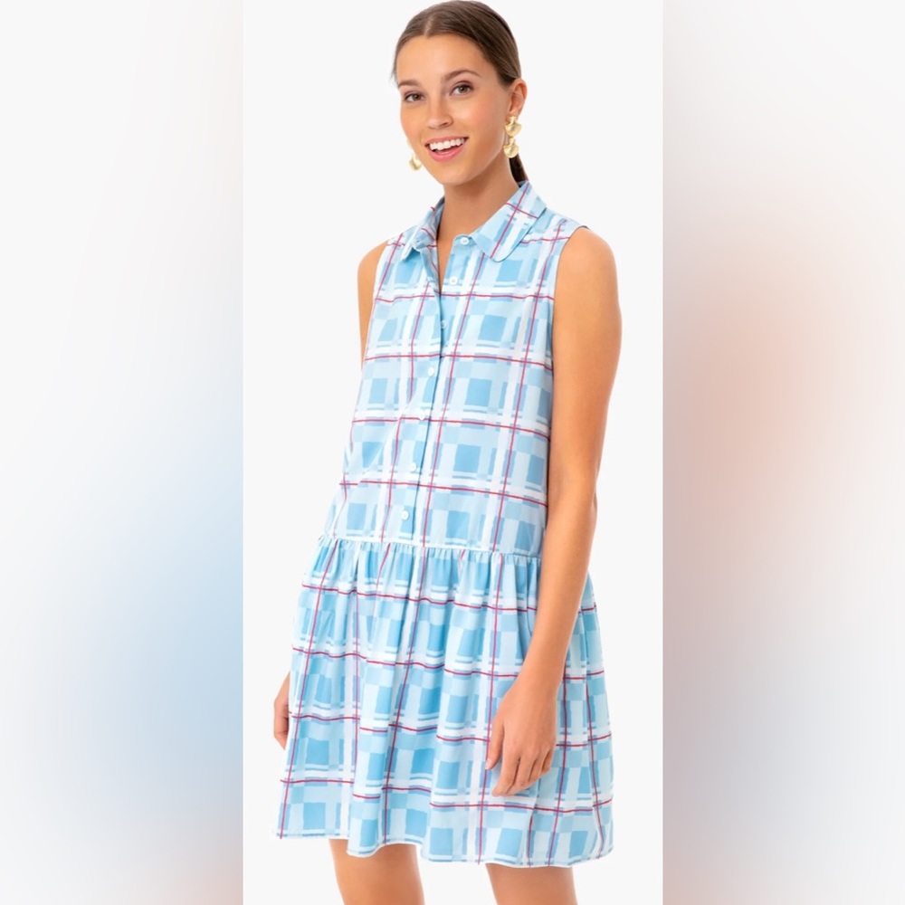 Westport Trellis Sleeveless Hayes Shirt Dress XL NWT